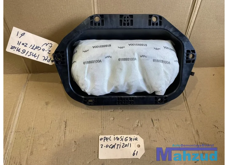 OPEL INSIGNIA A dashboard airbag rechts 20955173