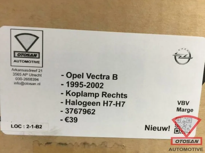 opel-vectra-1995-2002-koplamp-rechts-h7-h7-halogeen-nieuw!-3 — foto 3