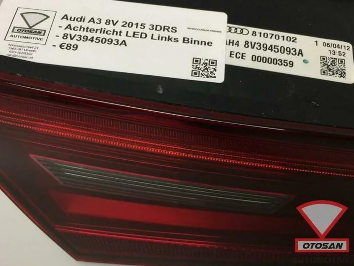 audi-a3-8v-15-3drs-achterlicht-led-links-binnen-8v3945093a — foto 2