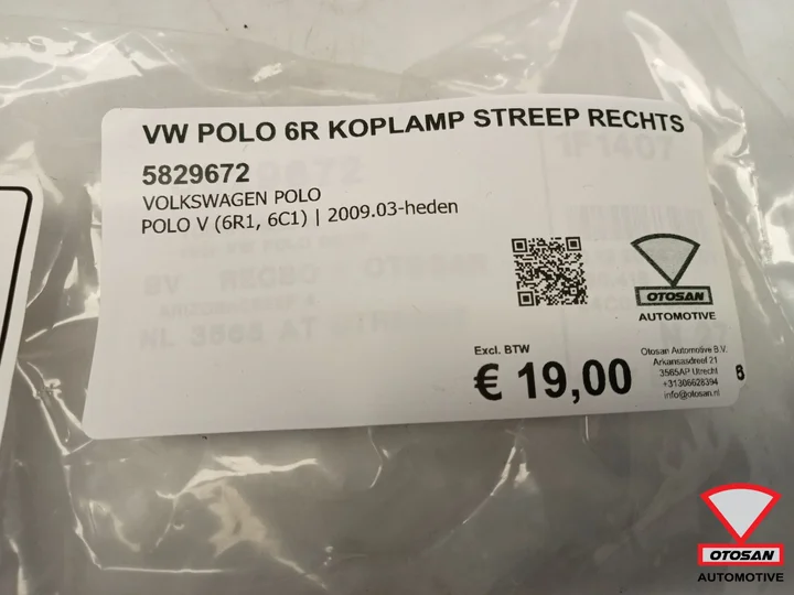 vw-polo-6r-koplamp-streep-houder-rechts-nieuw-6r0805932a — foto 2