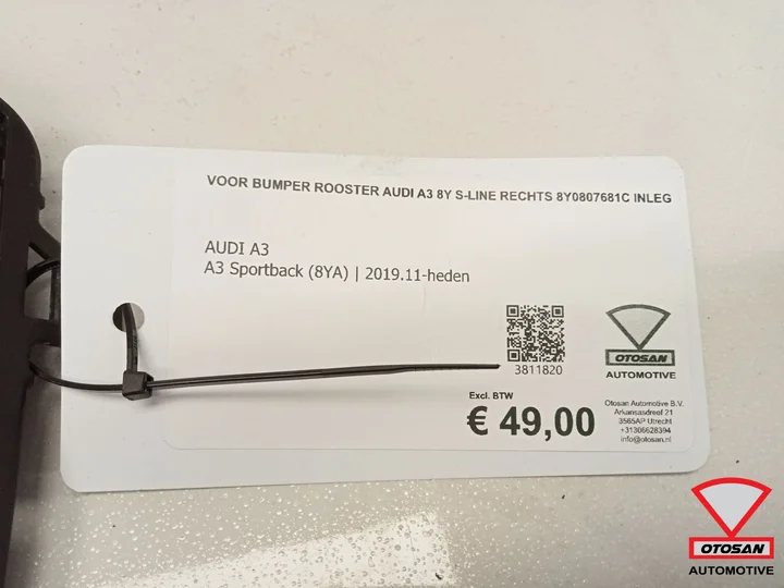 voor-bumper-rooster-audi-a3-8y-sline-links-8y0807681c-inleg — foto 4