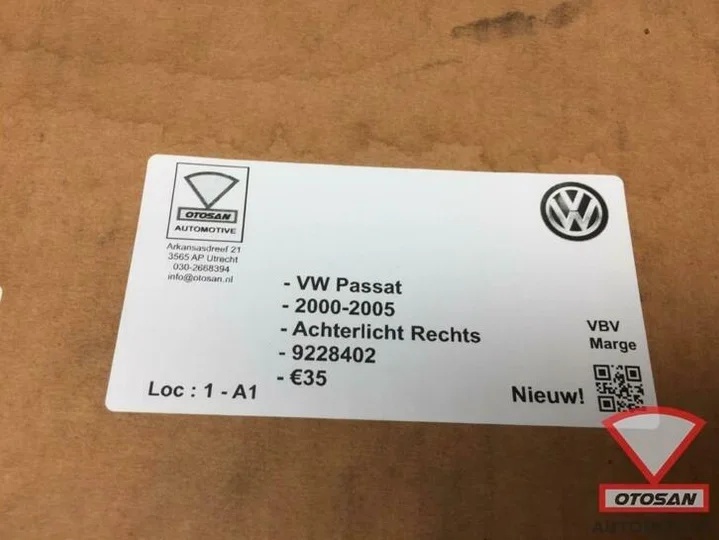 vw-passat-2000-2005-achterlicht-rechts-nieuw!-9228402 — foto 3