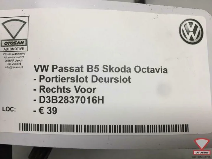 vw-skoda-vag-portierslot-deurslot-rechts-voor-3b2837016h — foto 3