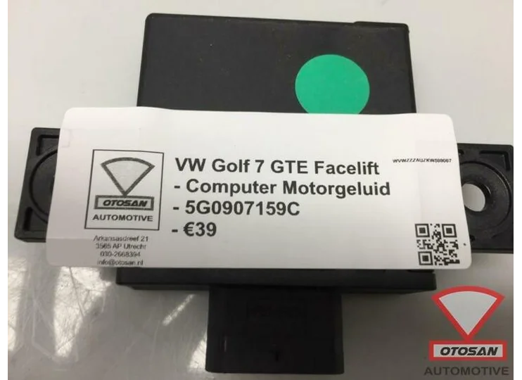VW Golf 7 GTE Facelift Computer Motorgeluid 5G0907159C