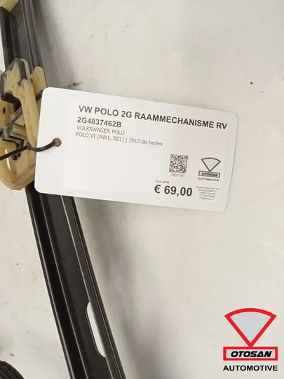 vw-polo-2g-2017-raammechanisme-rechts-voor-2g4837462b — foto 2