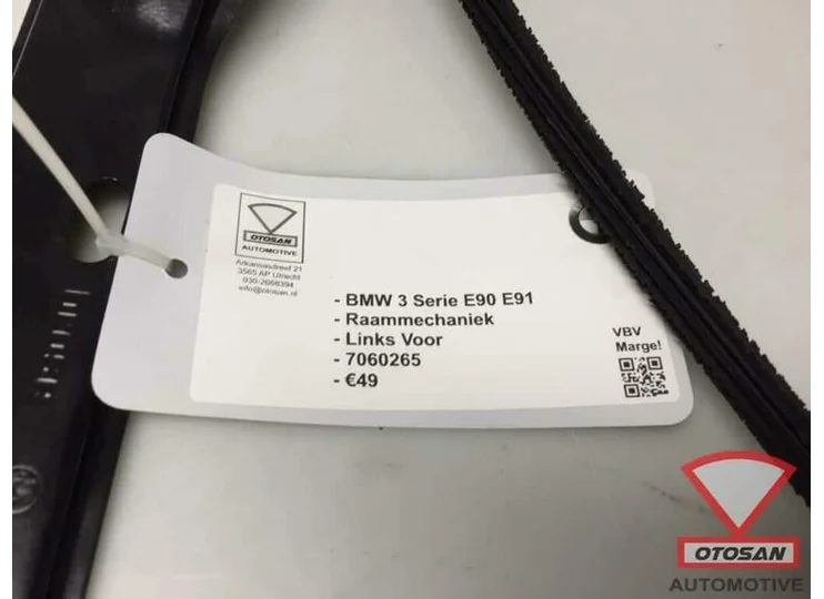 BMW 3 Serie E90 E91 Raammechaniek Links Voor 7060265
