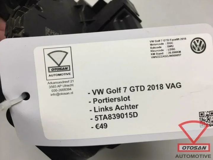 vw-golf-7-gtd-2018-vag-portierslot-links-achter-5tb839015d — foto 3