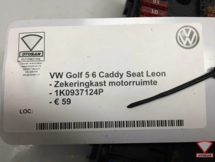 vw-golf-5-6-caddy-leon-zekeringkast-motorruimte-1k0937124p — foto 3