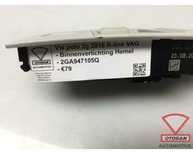 vw-polo-2g-2018-binnenverlichting-hemel-voor-2ga947105q — foto 2
