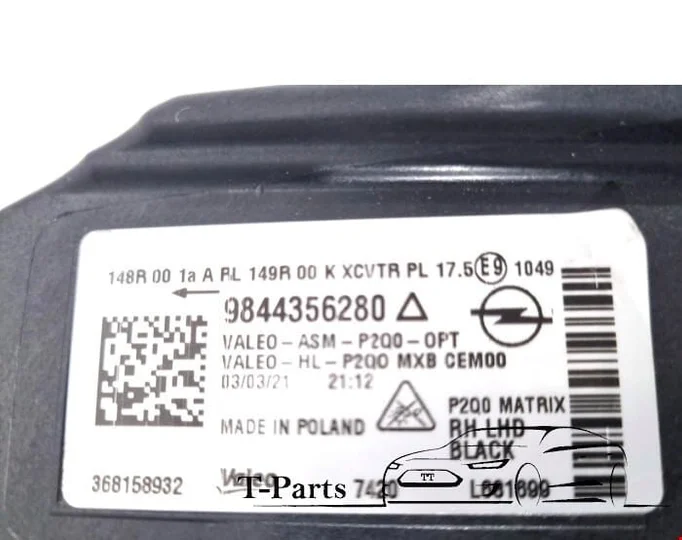 opel-mokka-b-koplamp-rechts-led-light-9844356280 — foto 2
