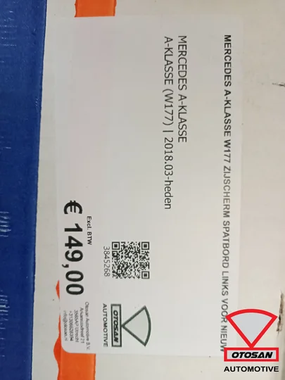 mercedes-aklase-a177-w177-zijscherm-spatbord-links-voor-nieuw-2018 — foto 6