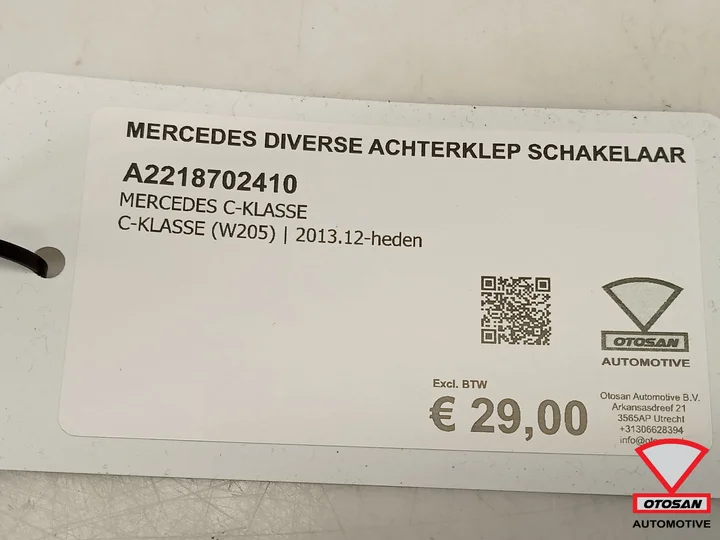 mercedes-diverse-achterklep-schakelaar-opener-a2218702410 — foto 3