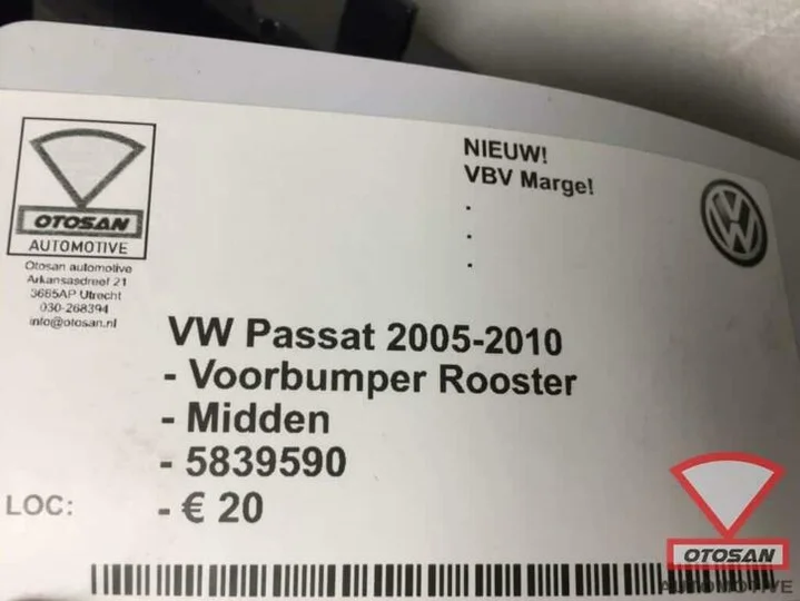 vw-passat-2005-2010-voorbumper-rooster-midden-nieuw!-5839590 — foto 3