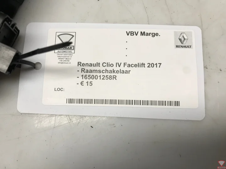 renault-clio-iv-facelift-2017-raamschakelaar-165001258r — foto 2