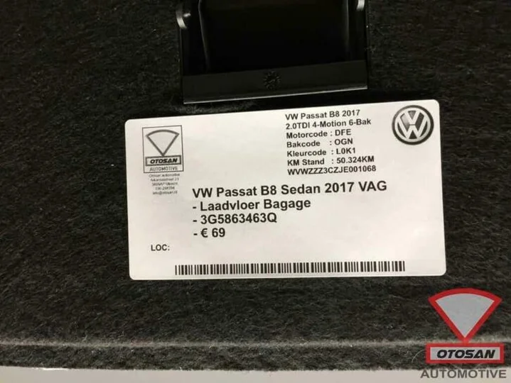 vw-passat-b8-2017-sedan-laadvloer-bagage-mat-3g5863463q — foto 3