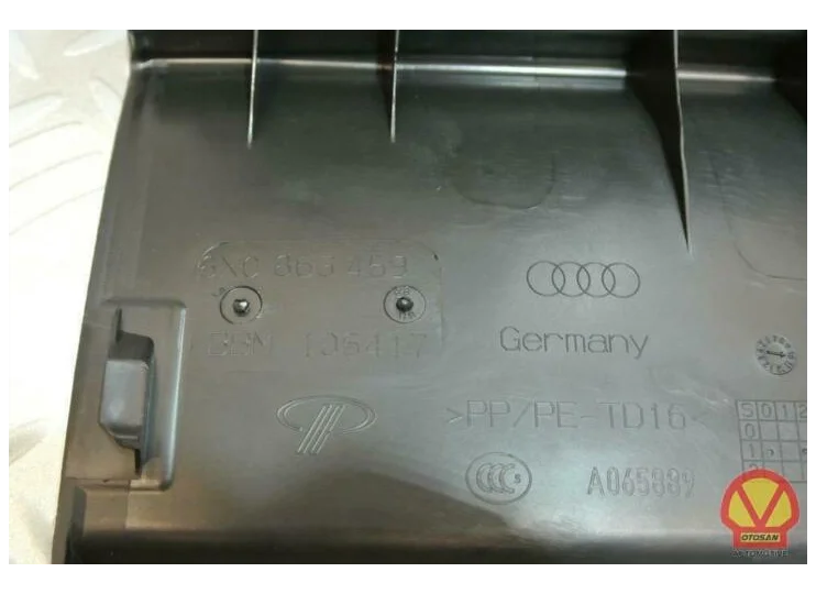 Audi A1 8X Facelift Afdekking Slotsteun Afdekkap Kofferslot