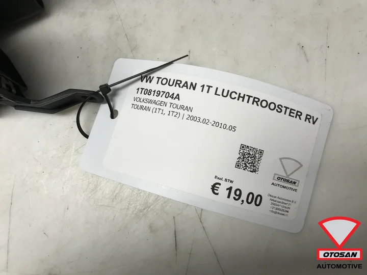 vw-touran-1t-luchtrooster-rechts-voor-1t0819704a — foto 2