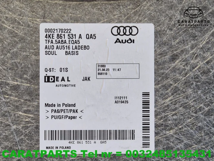 4ke861531a-audi-etron-kofferbakmat-etron-vloermat-etron — foto 5