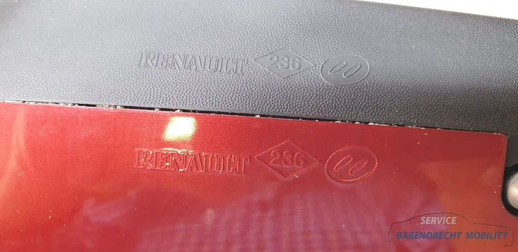 buitenspiegel-renault-megane-ii-2-9pins-rechts-passagierskant-727-rouge-vif-origineel-gebruikt-2004-2008 — foto 10
