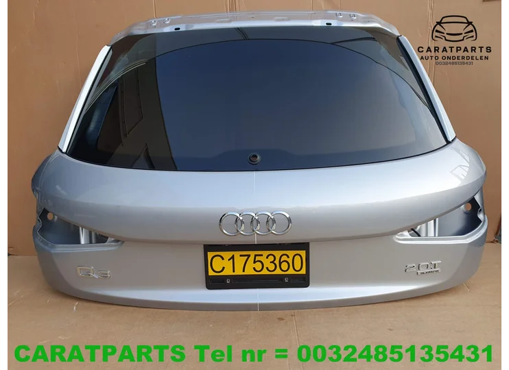 8U0827025B Couvercle de coffre Q3 Hayon Q3 LZ7G Flor argent
