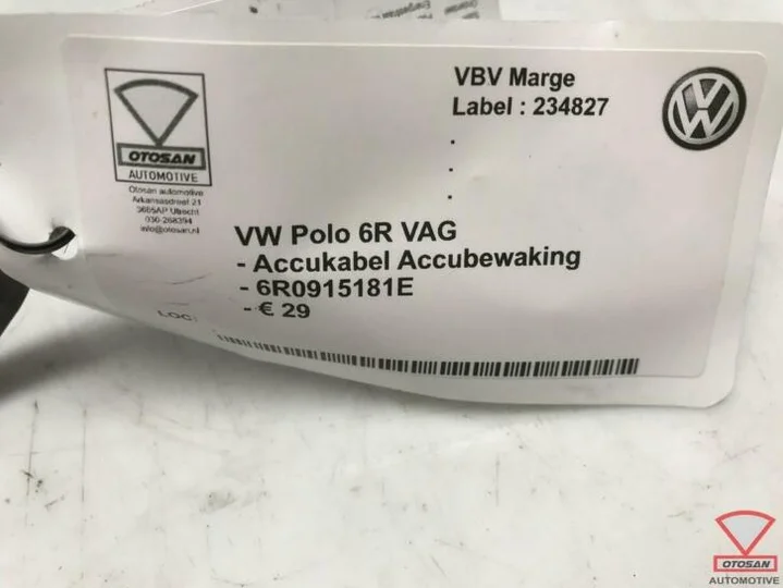 vw-polo-6r-vag-accukabel-accubewaking-6r0915181e — foto 2