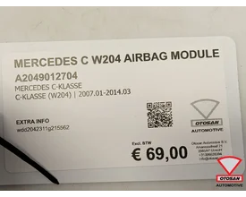 mercedes-c-klasse-w204-airbag-module-a2049012704 — foto 2