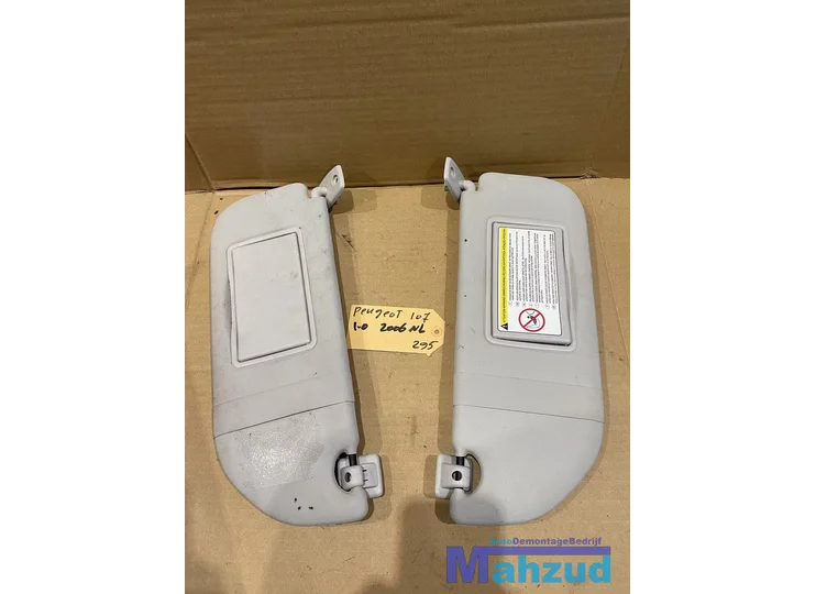 PEUGEOT 107 C1 AYGO Links rechts zonneklep 2005-2014