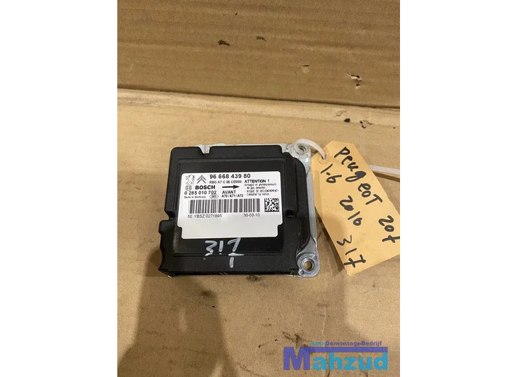PEUGEOT 207 Airbag module 9666843980 2006-2015