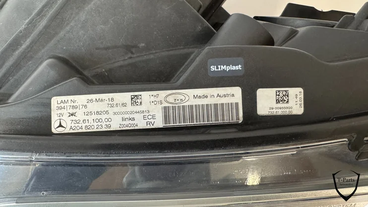 mercedes-glk-koplamp-links-a2048202339-lamp — foto 10