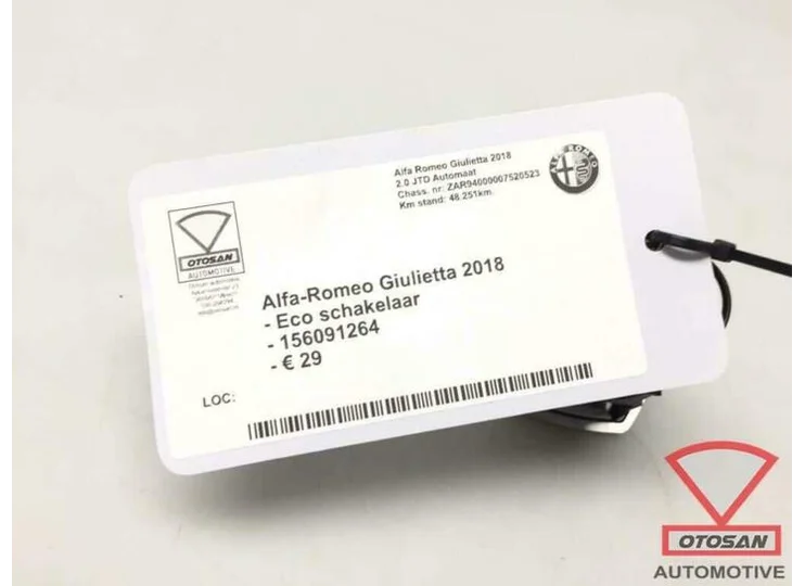 Alfa Romeo Giulietta 2018 ECO Schakelaar 156091264
