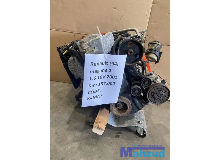 RENAULT MEGANE 1.6 16V MOTORBLOK K4MA7 K4M A7 MOTOR