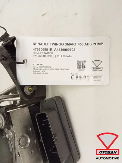renault-twingo-smart-453-abs-pomp-476600981r-a4539000702 — foto 3