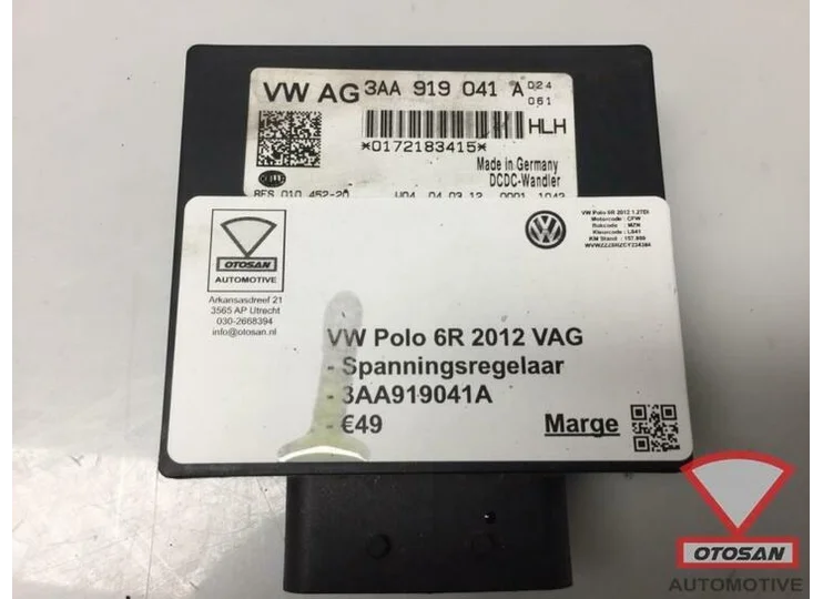 vw polo 6r vag spanningsregelaar 3aa919041a