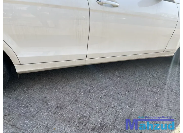 MERCEDES C W204 wit 149 rechts zijskirt sideskirt 2011-2014