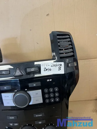 opel-zafira-b-zwart-middenconsole-radio-kachel-bedieningspaneel — foto 2