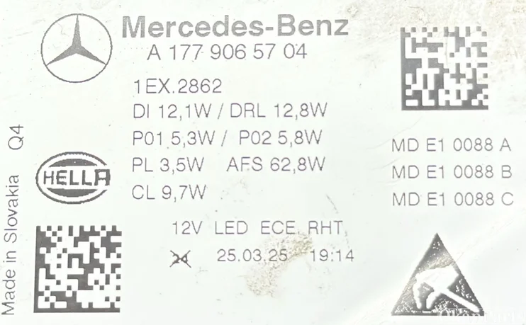 mercedes-aklasse-w177-led-linker-koplamp-links-a1779065704 — foto 7