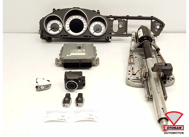 Mercedes C W204 Zündschaltersatz Steuergerät 2xSchlüssel A2749000700 A2079057101 A2049005912