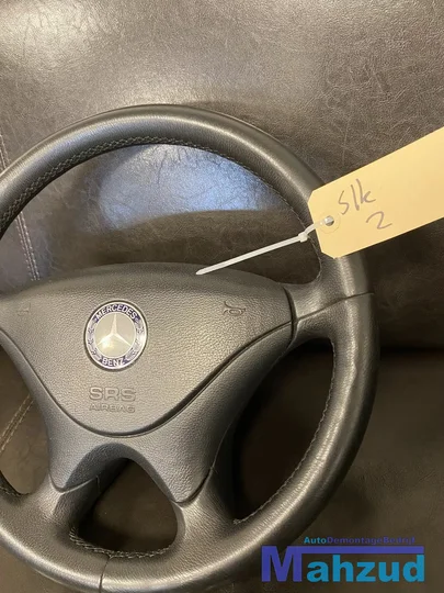 mercedes-slk-r170-clk-w208-stuurwiel-stuur-leer-zwart — foto 3
