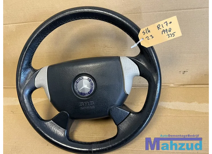 mercedes-slk-r170-zwart-grijs-stuurwiel-stuur-met-airbag-19962004