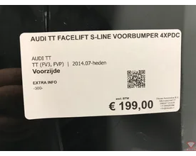 audi-tt-facelift-s-line-2018+-voorbumper-4xpdc-kls-bumper-origineel! — foto 4