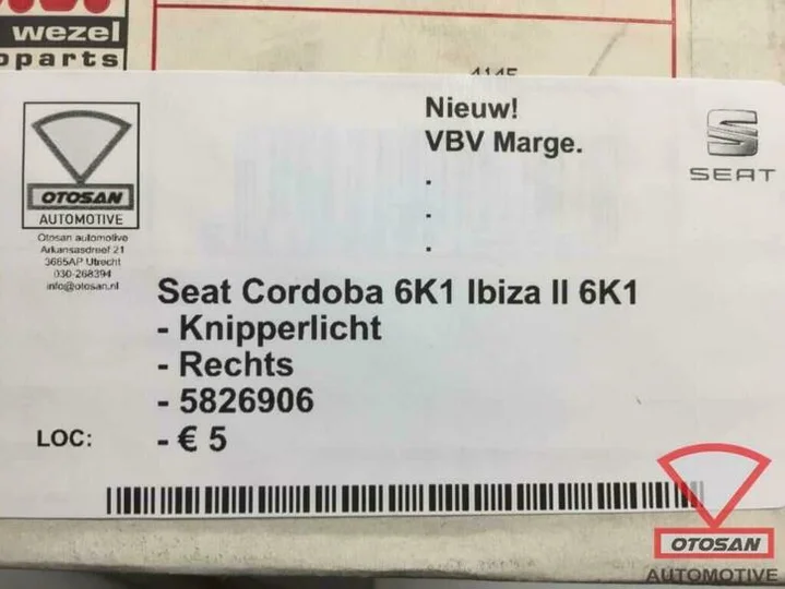 seat-ibiza-cordoba-6k-knipperlicht-nieuw!-rechts-voor-582690 — foto 3