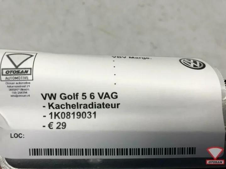 vw-golf-5-6-vag-kachelradiateur-1k0819031 — foto 4