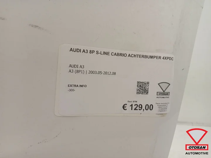 audi-a3-8p-sline-cabrio-achterbumper-bumper-4xpdc-origineel — foto 4