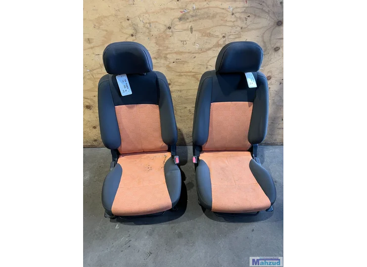 KIA PICANTO 1 ZWART ORANJE interieur stoel bank 2004-2010