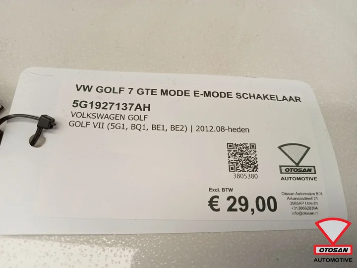 vw-golf-7-gte-mode-emode-schakelaar-5g1927137ah — foto 3