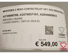 mercedes-c-w204-contactslot-set-ecu-2xsleutels-a2749000700-a2079057101-a2049005912 — foto 8