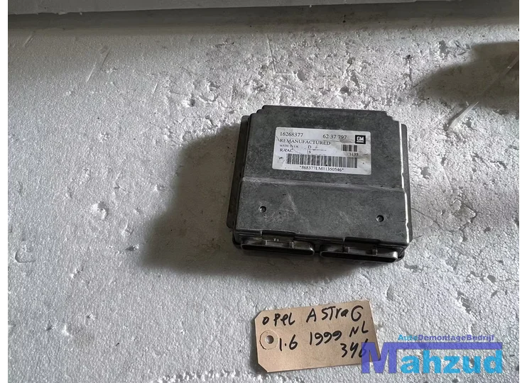 OPEL ASTRA G 1.6 ECU Motormanagement 1998-2004 16268377