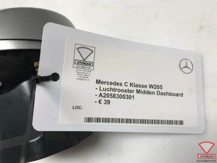 mercedes-c-klasse-luchtrooster-midden-dashboard-a2058300301 — foto 2