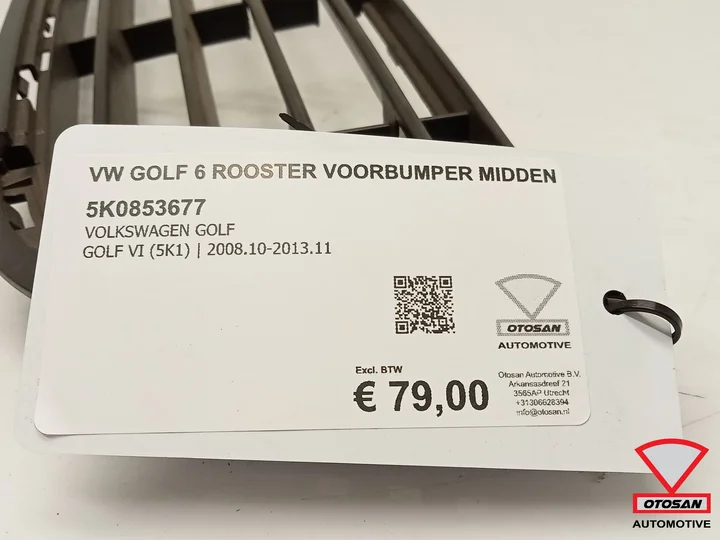 vw-golf-6-rooster-voorbumper-midden-5k0853677 — foto 2
