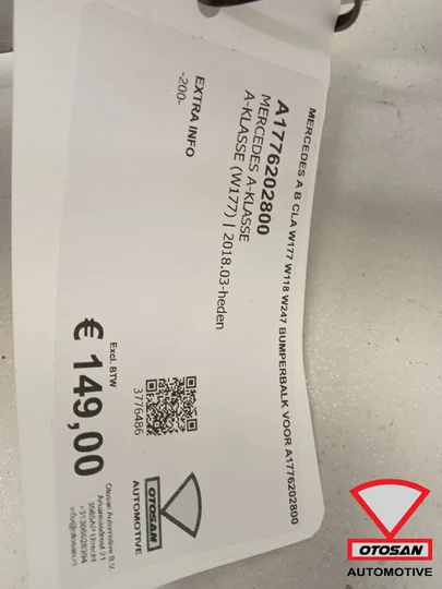 mercedes-a-b-cla-w177-w118-w247-bumperbalk-voor-a1776202800 — foto 6
